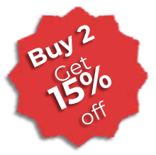 Buy 2 Get 15% Off